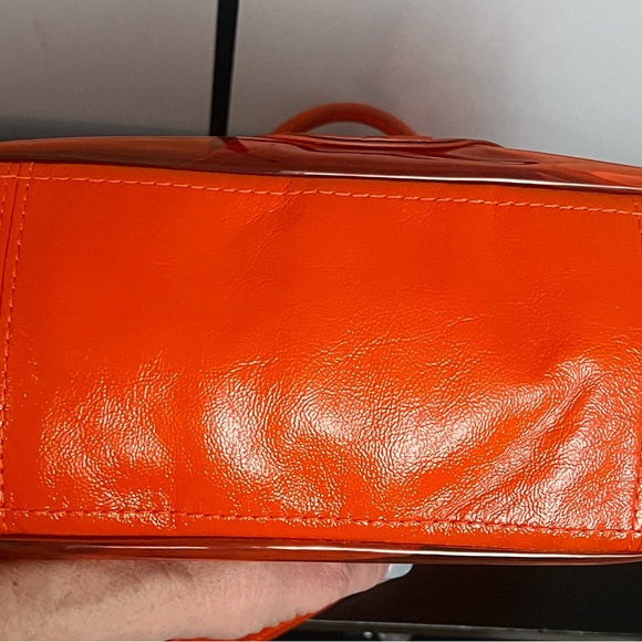 Coach 15021 PVC Metallic Transparent Clear Orange Tote  Rare Plastic Beach Bag - Picture 7 of 15